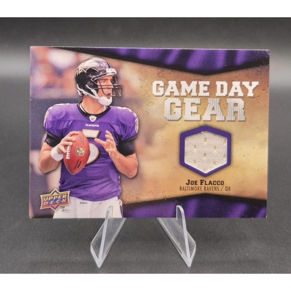2009 Upper Deck Joe Flacco #NFL-FL Game Day Wesr Jersey (MEM) Baltimore Ravens